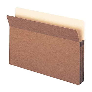 SMEAD Smead File Pocket StraightCut Tab 134 Expansion Legal Size Redrope 25 per Box 74214