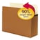 SMEAD Smead SuperTab File Pocket Oversized StraightCut Tab 514 Expansion Letter Size Redrope 10 per Box 73240