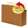 SMEAD Smead SuperTab File Pocket Oversized StraightCut Tab 514 Expansion Letter Size Redrope 10 per Box 73240