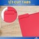 1InTheOffice Red File Folders Letter Size File Folders with Tabs Filling Folders 13 Cut Tab 24Pack