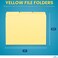 1InTheOffice Yellow Folders Letter Size 13 Cut 24 Pack