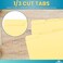 1InTheOffice Yellow Folders Letter Size 13 Cut 24 Pack