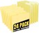 1InTheOffice Yellow Folders Letter Size 13 Cut 24 Pack