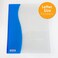BAZIC PRODUCTS BAZIC Products Two Tone TwoTone Poly 2Pocket Folder Standard Letter Folder for School Office Documents Set of 6