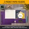 Better Office Products Two Pocket Portfolio Folders 50Pack Purple Letter Size Paper Folders 50 Pieces Purple