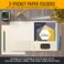 Better Office Products Two Pocket Portfolio Folders 50Pack White Letter Size Paper Folders 50 Pieces White