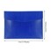 enyuwlcm Enyuwlcm PU Leather A4 File Folder Document Holder Envelope Folder Case with Snap Closure for Receipt Contract Blue