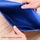 enyuwlcm Enyuwlcm PU Leather A4 File Folder Document Holder Envelope Folder Case with Snap Closure for Receipt Contract Blue