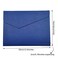 enyuwlcm Enyuwlcm PU Leather A4 File Folder Document Holder Waterproof Portfolio Envelope Folder Case with Invisible Magnetic Closure Blue