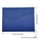 enyuwlcm Enyuwlcm PU Leather A4 File Folder Document Holder Waterproof Portfolio Envelope Folder Case with Invisible Magnetic Closure Blue