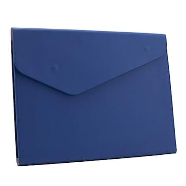 enyuwlcm Enyuwlcm PU Leather A4 File Folder Document Holder Waterproof Portfolio Envelope Folder Case with Invisible Magnetic Closure Blue