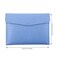enyuwlcm Enyuwlcm PU Leather A4 File Folder Document Holder Waterproof Portfolio Envelope Folder Case with Snap Closure Blue