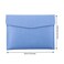 enyuwlcm Enyuwlcm PU Leather A4 File Folder Document Holder Waterproof Portfolio Envelope Folder Case with Snap Closure Blue