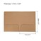 PATIKIL TwoPocket Folders 3 Pack A5 Size Letter Files Portfolio Storage Organizer Folder for Office Business Brown