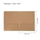 PATIKIL TwoPocket Folders 3 Pack A5 Size Letter Files Portfolio Storage Organizer Folder for Office Business Brown