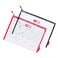RE ROUGH Rough Enough Plastic File Folder Clear Document Holder Bag Zipper Pouches Bags for Organizing A4 Paper Letter Office Teacher Art Supplies Storage