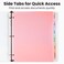 Sooez Plastic Folders with Pockets and Tabs 6 Pack Pocket Folders with Writable Label Stickers Fits 3Ring Binder Holds LetterA4 Size Paper Back to School Office Filing Supplies Pastel Colors