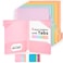 Sooez Plastic Folders with Pockets and Tabs 6 Pack Pocket Folders with Writable Label Stickers Fits 3Ring Binder Holds LetterA4 Size Paper Back to School Office Filing Supplies Pastel Colors
