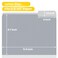 SUNEE File Folders 30 Pack Manilla Folders 85 x 11 Colored File Folders Home Office School Supplies for Documents Files Paper Gray