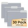 SUNEE File Folders 30 Pack Manilla Folders 85 x 11 Colored File Folders Home Office School Supplies for Documents Files Paper Gray