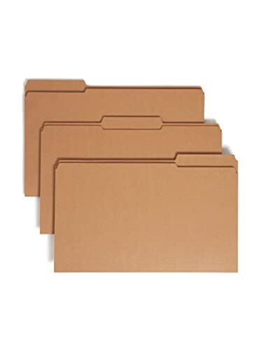 SMEAD Smead File Folder Reinforced 13Cut Tab Legal Size Kraft 100 per Box 15734