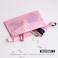 pack all 3 Pcs Waterresistant Material Zipper Pouch Set Mesh Zipper Bags for Storage Travel Office Pink