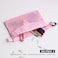 pack all 3 Pcs Waterresistant Material Zipper Pouch Set Mesh Zipper Bags for Storage Travel Office Pink