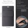 diodrio Pocket Protector Leather Pen Pouch Holder Organizer for Shirts Lab Coats Hold 5 Pens Designed to Keep Pens Inside When Bend Down No Breaking of Pen Clip Thick PU Leather Black 2 Per Pack