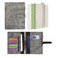 WONDERPOOL Wonderpool Leather Journal Refillable Binder A5 Writing Notebook Folder Organiser with Dotted Paper Multi Pockets Cover for Business School Travel A5 Grey