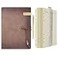 WONDERPOOL Leather Journal A5 Refillable 6 Ring Binder Notebook with Lined Paper and PenWriting Diary for Work Travel and Agenda Plan A5 aMaroonpink