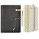 WONDERPOOL Leather Journal A5 Refillable 6 Ring Binder Notebook with Lined Paper and PenWriting Diary for Work Travel and Agenda Plan A5 Grey