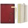 WONDERPOOL Leather Journal A5 Refillable 6 Ring Binder Notebook with Lined Paper and PenWriting Diary for Work Travel and Agenda Plan A5 Wine red