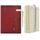 WONDERPOOL Leather Journal A5 Refillable 6 Ring Binder Notebook with Lined Paper and PenWriting Diary for Work Travel and Agenda Plan A5 Wine red