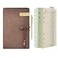 WONDERPOOL Leather Journal A6 Refillable 6 Ring Binder Notebook with Lined Paper and PenWriting Diary for Work Travel and Agenda Plan aMaroonpink