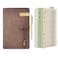 WONDERPOOL Leather Journal A6 Refillable 6 Ring Binder Notebook with Lined Paper and PenWriting Diary for Work Travel and Agenda Plan aMaroonpink