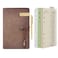 WONDERPOOL Leather Journal A6 Refillable 6 Ring Binder Notebook with Lined Paper and PenWriting Diary for Work Travel and Agenda Plan aMaroonpink