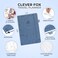 Clever Fox Travel Journal Vacation Trip Organizer with Budget Plan Packing List Travelling Expense Tracker A5 Smoke Blue