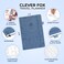 Clever Fox Travel Journal Vacation Trip Organizer with Budget Plan Packing List Travelling Expense Tracker A5 Smoke Blue