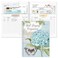 Current Hydrangea Bill Paying Organizer Book 9 x 12 Personal Account Book Spiral Bound 14 Storage Pockets 32 Label Stickers Monthly Finance Payment Management Tracker for Home Office