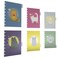 Discagenda 6 Section Dividers Plastic Durable Cute Kitten Cat for Planner Personal Organizer A5 Junior Size 58x83in Discbound