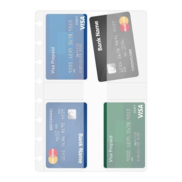 Discagenda Clear Card Holder 2nd Edition A5 58x83in 3 Pack for Discbound Planner Personal Organizer