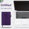 JXSELECT Elegant Password Book with Alphabetical Tabs Hardcover Password Book for Internet Website Address Login 52 x 76 Password Keeper and Organizer wNotes Section Back Pocket Purple