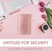 JXSELECT Elegant Password Book with Alphabetical Tabs Hardcover Password Book for Internet Website Address Login 52 x 76 Password Keeper and Organizer wNotes Section Back Pocket Rose Gold