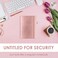 JXSELECT Elegant Password Book with Alphabetical Tabs Hardcover Password Book for Internet Website Address Login 52 x 76 Password Keeper and Organizer wNotes Section Back Pocket Rose Gold