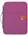 El-fmly Elfmly A4 Document Portable Organizer Bag Waterproof Portfolio Office Zipper Case for Travel Office Business Holiday Meeting Interview Purple