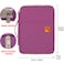 El-fmly Elfmly A4 Document Portable Organizer Bag Waterproof Portfolio Office Zipper Case for Travel Office Business Holiday Meeting Interview Purple