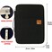 El-fmly Elfmly Travel Document Organizer A4 Document Holder Zipper Portfolio Organizer Portable Folder Pouch for Office Business Black