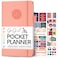 GoGirl Planner and Organizer for Women Pocket Weekly Planner Goals Journal Agenda for Time Management Productivity Undated Peach Pink