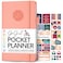 GoGirl Planner and Organizer for Women Pocket Weekly Planner Goals Journal Agenda for Time Management Productivity Undated Peach Pink