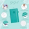 GoGirl Planner and Organizer for Women Pocket Weekly Planner Goals Journal Agenda for Time Management Productivity Undated Turquoise